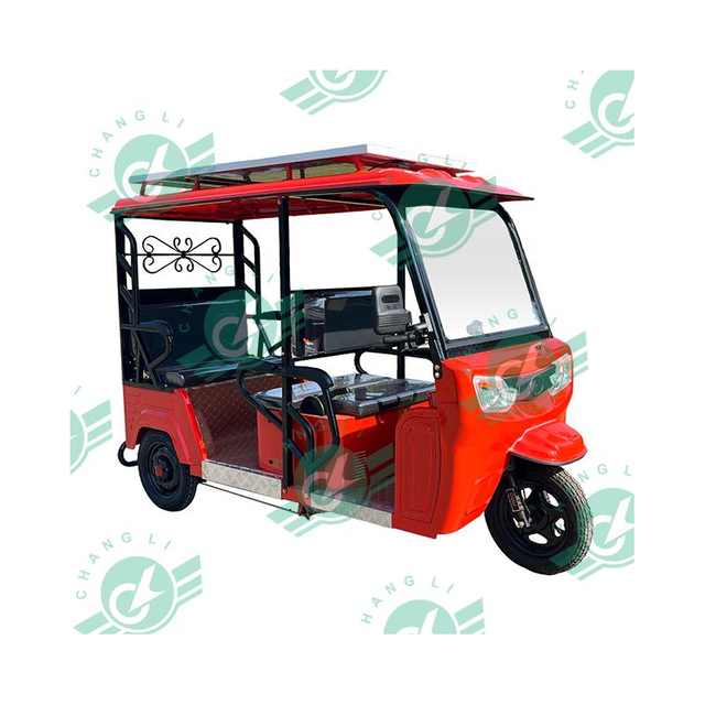 CHANGLI 2025 Bajaj Tuktuk Three-Wheel Taxi New Model Electric Adult Motor Tricycle 60V 1200W Open for Passengers