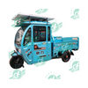 Tricycle with Carriage for 2 Adults Farm Use Cargo Motorcycle with Front Cab Cargo Electric Scooter