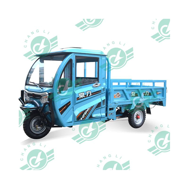 Changli 1000KG 2000KG Motor High Quality Big Power Three Wheel Enclosed Cargo Tricycles Newly Designed Three Wheels E-trike Electric Tricycles