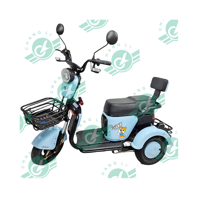 Cheap Folding Seat LED Electric Tricycle for 3 People Adult 