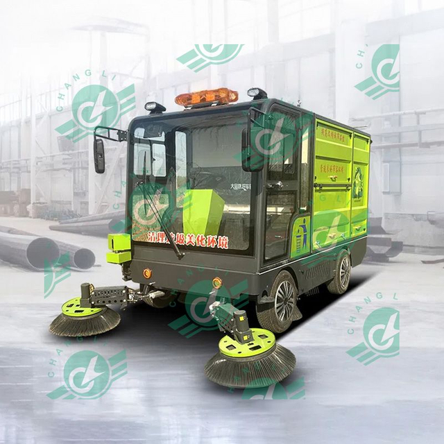 Four Wheeler Factory Manufacturer Low Speed Small Electric Sweeper New Energy Vehicles Adults Road Sweeper Truck