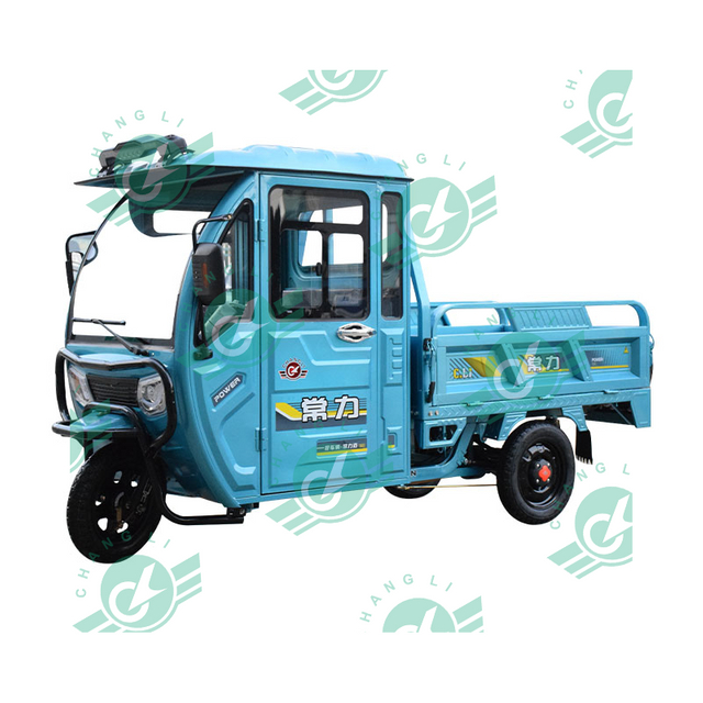 Popular Single-row Fully Enclosed Cab Freight Electric Tricycles for Cargo