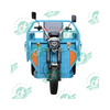 China Chang Li Motor Family Rickshaw 3 Wheel Cargo Trike Electric Tricycle Carrying Cargo Electric Truck