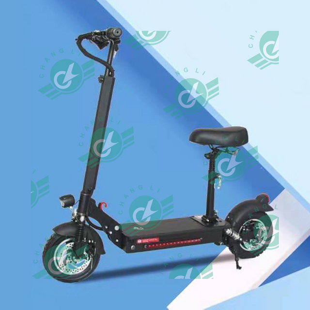 350w Foldable 10 inches Electric Motorcycle Scooter 48V 12AH Black Motor Power Battery Electric Scooter